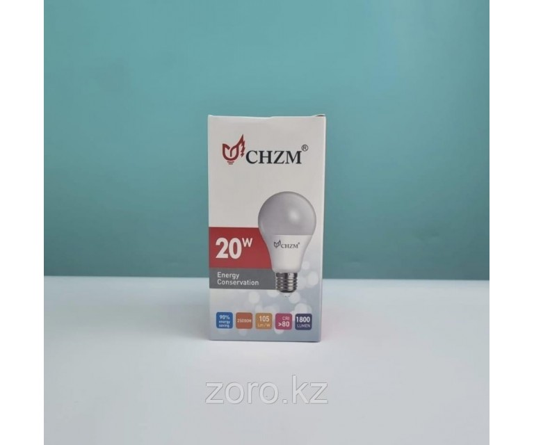 Лампа светодиодная CHZM Е27 220 В 20Вт 1800 лм, белый холодный свет. E27-20W