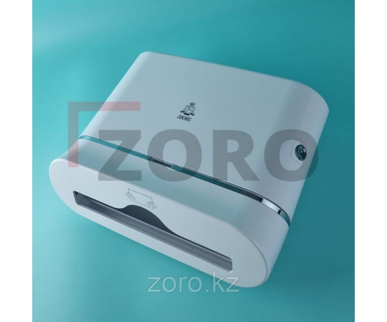 Диспенсер антивандальный для бумажных полотенец Z укладка Люкс, белый пластик, Китай. L-E6002