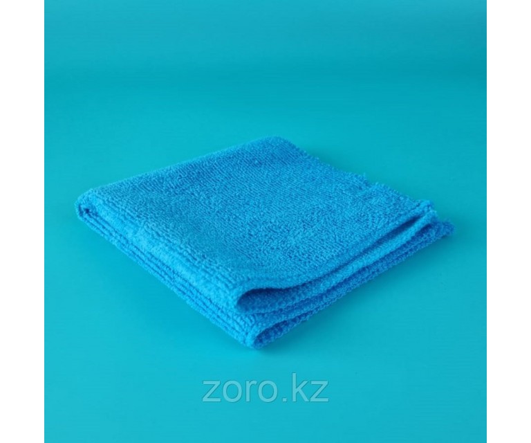 Салфетка для удаления пыли из микрофибры, плотность 320гр/м2 30х30см синяя MF-280
