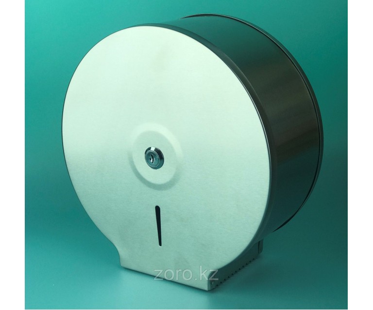 Диспенсер c универсальной втулкой антивандальный для туалетной бумаги Джамбо металлический. JM-01