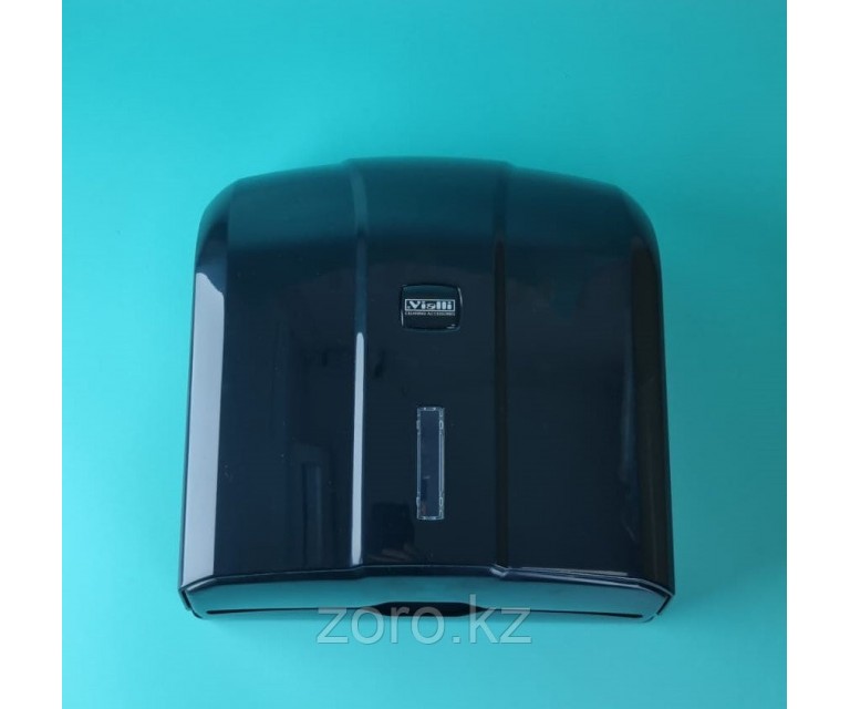 Диспенсер для листовых бумажных полотенец Z укладки, черный. Vialli KH-300 (Турция)