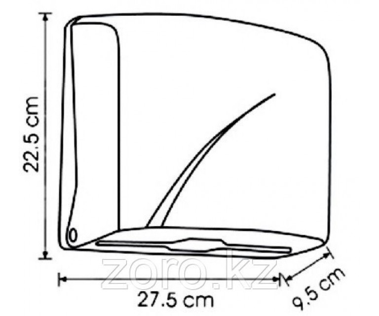 Диспенсер для бумажных полотенец Z укладка белый пластик Турция K1