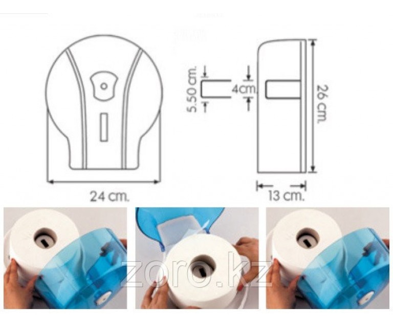 Диспенсер антивандальный для туалетной бумаги