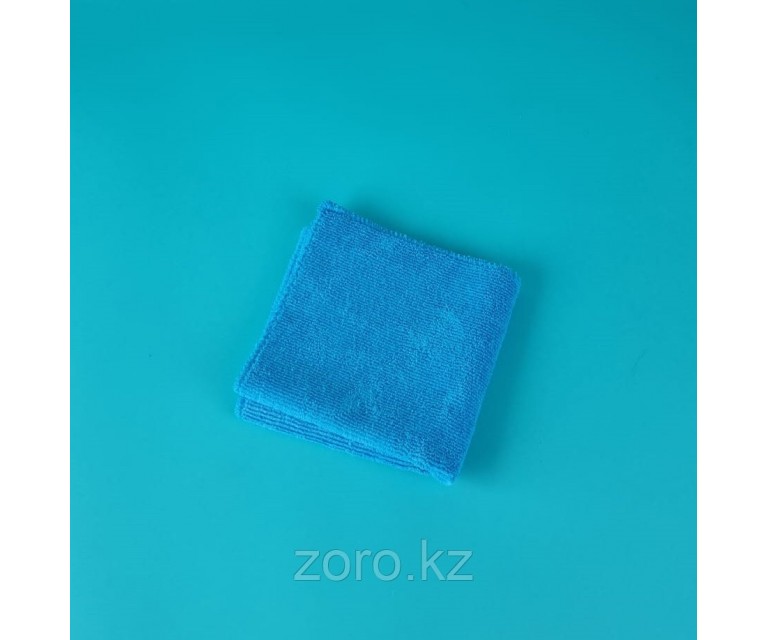 Салфетка для удаления пыли из микрофибры, плотность 320гр/м2 30х30см синяя MF-280