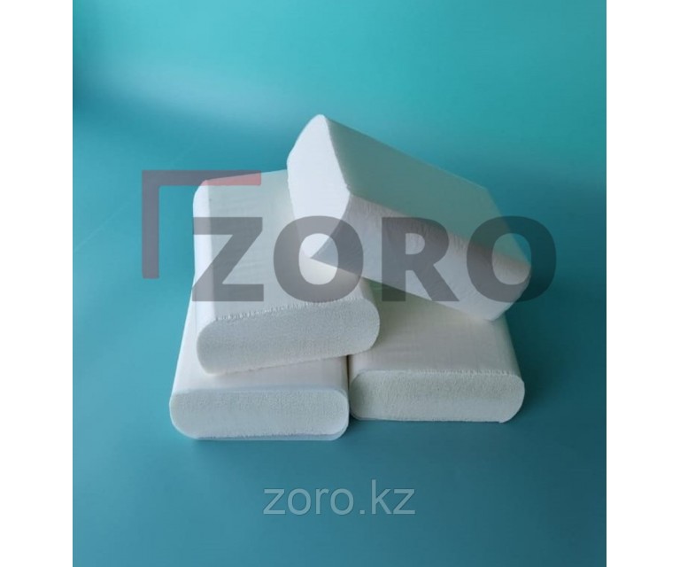 Бумажное полотенце Z-сложения, 200 листов 21х21 17гр Двухслойная. BMZ-200