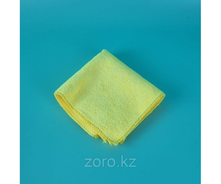 Салфетка для удаления пыли из микрофибры, плотность 320гр/м2, 30х30см желтая MF-278