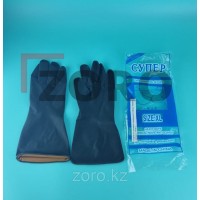 Перчатки резиновые для уборки помещений, размер XL, цвет черный