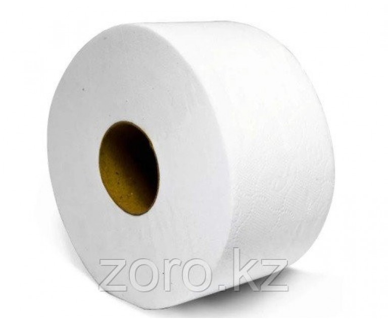 Туалетная бумага двухслойная 150 метров с втулкой 80 мм для диспенсеров Джамбо. BMJ-1150