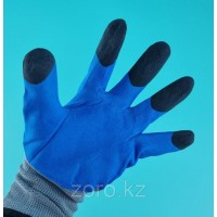 Перчатки  рабочие сине - черные