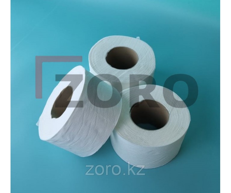 Туалетная бумага двухслойная премиум класса на втулке 80 мм для диспенсеров Джамбо BMJ-1